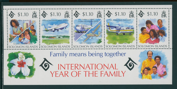 Solomon Islands Scott #778f MNH S/S Int'l Year of the Family CV$7+
