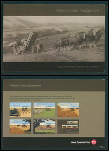 New Zealand Scott #1934b MNH PRESTIGE BOOKLET Historic Farm Equipment CV$25+