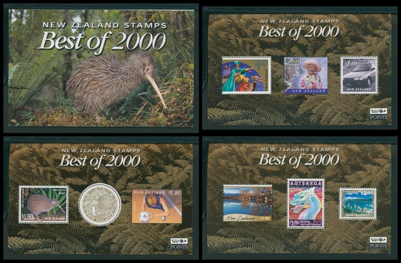 New Zealand OS #35 MNH S/S (3) Best of 2000 W/Presentation Sleeve $$