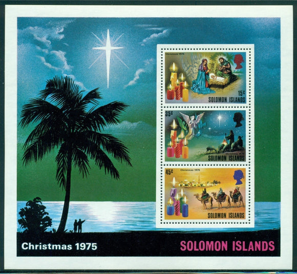 Solomon Islands Scott #295a MNH S/S Christmas 1975 CV$4+