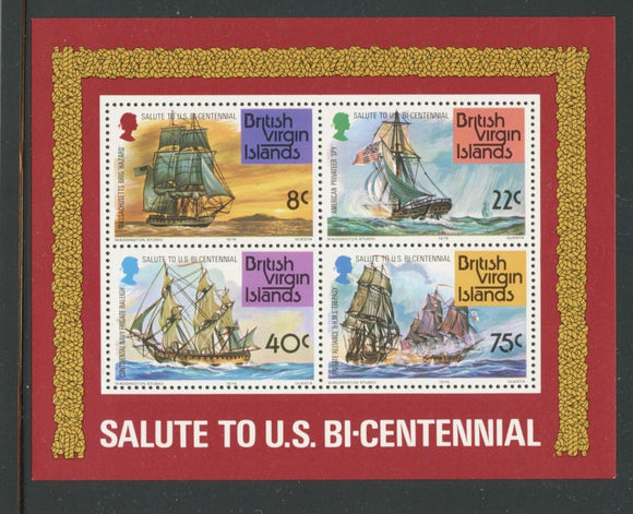 Virgin Islands Scott #312a MNH S/S US Bicentennial CV$6+