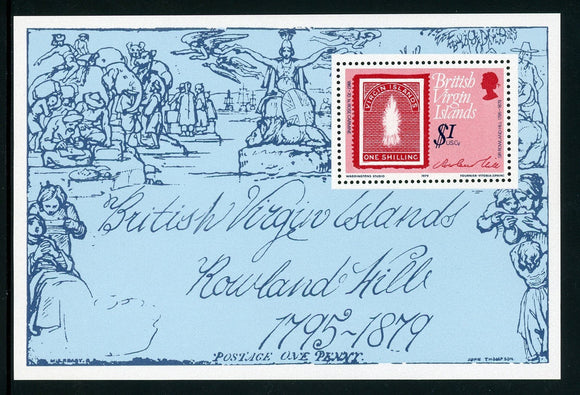 Virgin Islands Scott #363 MNH S/S Rowland Hill Death Centenary $$
