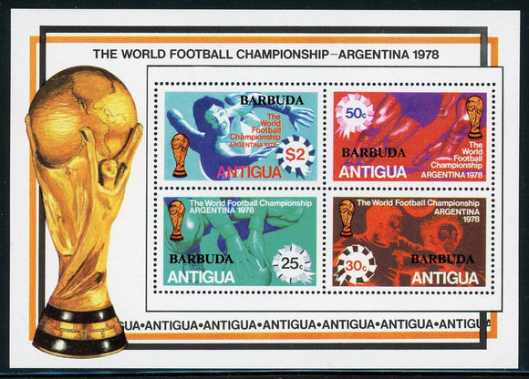Barbuda Scott #359 MNH World Cup SOCCER 1978 Argentina $$