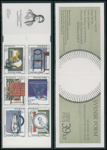 Sweden Scott #2081a MNH BOOKLET of 6 Swedish Design 1994 CV$12+