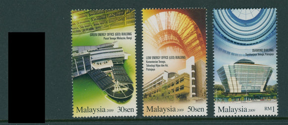 Malaysia Specialized Scott #1269-1271 MNH Energy Efficient Buildings $$