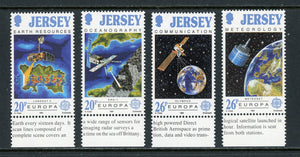 Jersey Scott #559-562 MNH w/TABS Europa 1991 Space CV$2+