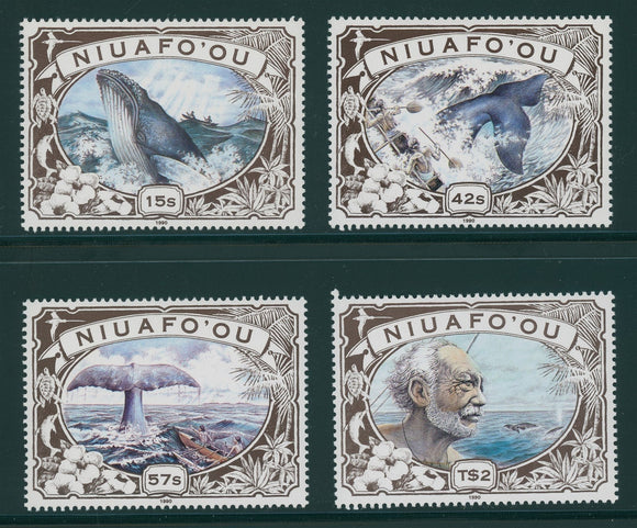 Niuafo'ou Scott #129-132 MNH Polynesian Whaling CV$18+