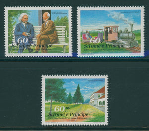 St. Thomas & Prince Scott #912-914 MNH Eddington Expedition Einstein CV$15+