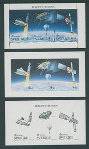 Sweden Scott #1893a MNH PANE Europa 1991 Space W/PROOFS $$ os1