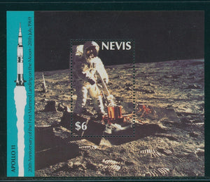 Nevis Scott #590 MNH S/S Apollo XI 20th ANN CV$4+