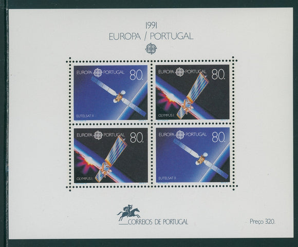 Portugal Scott #1860 MNH S/S Europa 1991 Space CV$10+