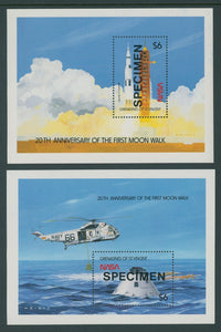 St. Vincent Grenadines Scott #659-660 MNH SPECIMEN Souvenir Sheets Apollo 11 $$