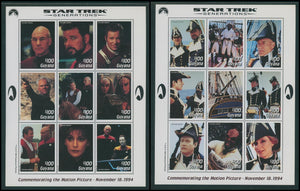 Guyana Scott #2904-2905 MNH SHEETS of 9 Star Trek Generations Movie CV$40+