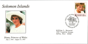 Princess Diana Memorial First Day Cover FDC - SOLOMON ISLANDS - SEE SCAN $$$