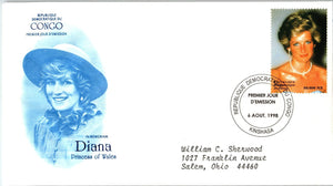 Princess Diana Memorial First Day Cover FDC - CONGO - SEE SCAN $$$
