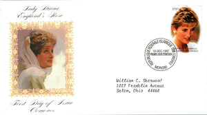 Princess Diana Memorial First Day Cover FDC - COMORO ISLANDS - SEE SCAN $$$