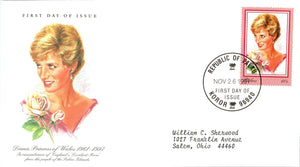 Princess Diana Memorial First Day Cover FDC - PALAU - SEE SCAN $$$
