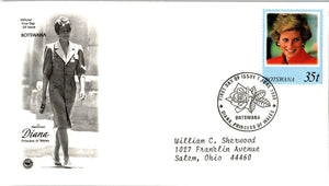 Princess Diana Memorial First Day Cover FDC - BOTSWANA - SEE SCAN $$$