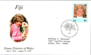 Princess Diana Memorial First Day Cover FDC - FIJI - SEE SCAN $$$