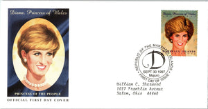 Princess Diana Memorial First Day Cover FDC - MARSHALL ISLANDS - SEE SCAN $$$