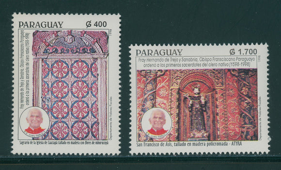Paraguay Scott #2592-2593 MNH Pope John Paul I, Episcopacy of Hernando… CV$4+