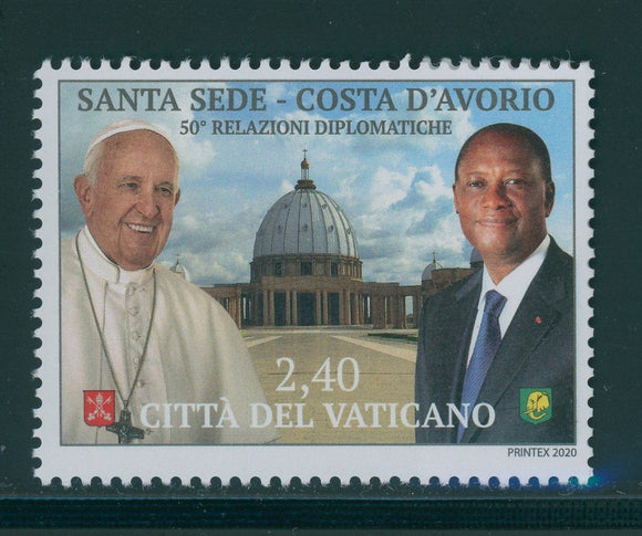 Vatican Scott #1746 MNH Diplomatic Relations with Côte D'Ivoire CV$5+