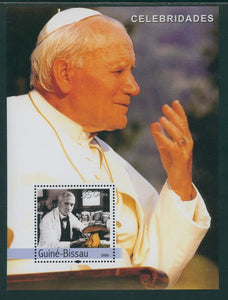 Guinea-Bissau OS #31 MNH S/S 2005 Alexander Fleming and Pope $$
