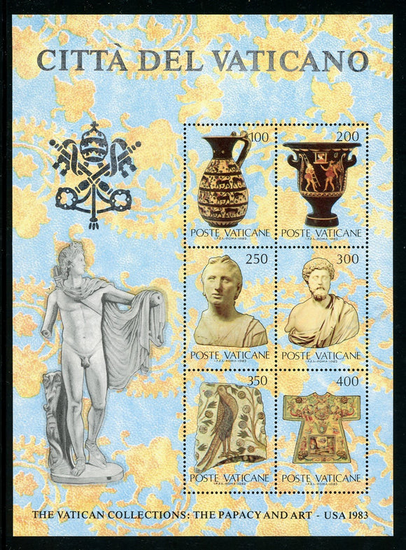 Vatican Scott #718 MNH S/S The Papacy and Art CV$3+