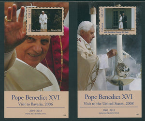 Ghana Scott #2756-2757 MNH S/S Visit of Pope Benedict XVI to the U.S.A. CV$13+