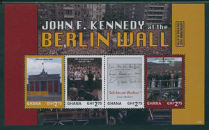 Ghana Scott #2812 MNH S/S JFK "Ich Bin Ein Berliner" Speech ANN CV$7+