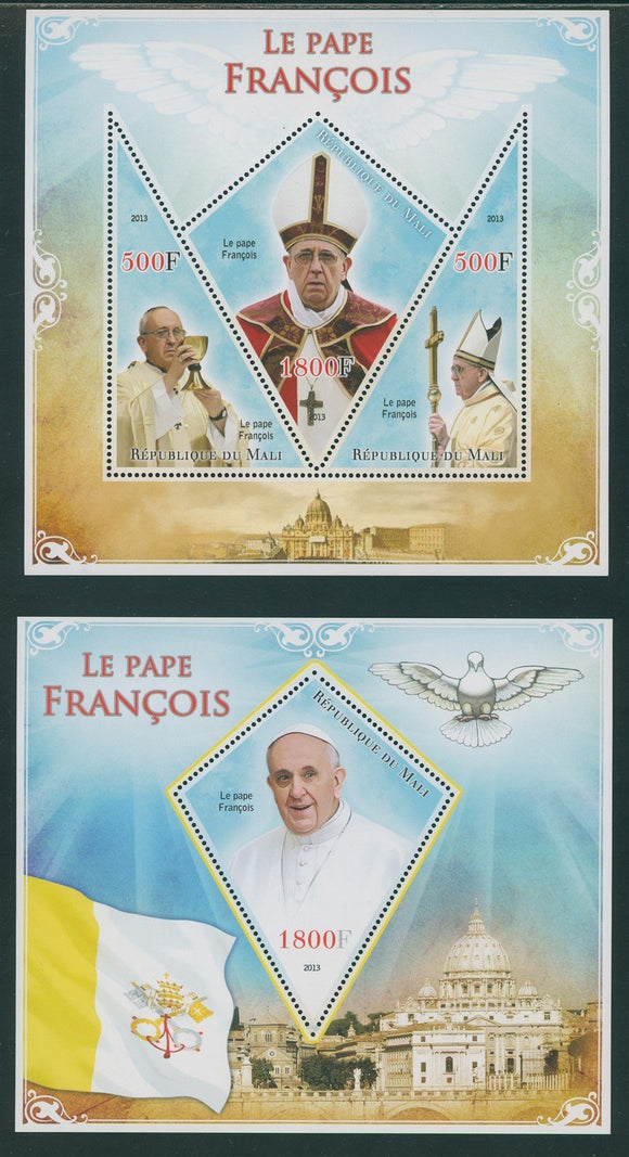 Mali OS #11 MNH SHEETS Election of Pope Francis $$