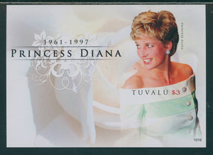 Tuvalu Scott #1135 IMPERF MNH S/S 2010 In Memoriam Princess Diana (1961-1997) $$