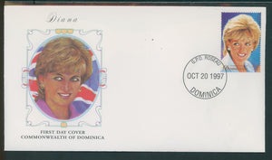 Dominica Scott #2010a FIRST DAY COVER In Memoriam Princess Diana (1961-1997) $$