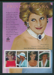 Grenada Scott #3644 IMPERF MNH S/S 2007 Princess Diana 10th Memorial ANN $$