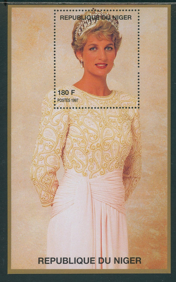 Niger OS #29 MNH S/S In Memoriam Princess Diana 1961-1997 $$
