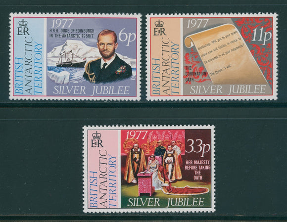 British Antarctic Territory Scott #68-70 MNH Elizabeth II Silver Jubilee CV$3+
