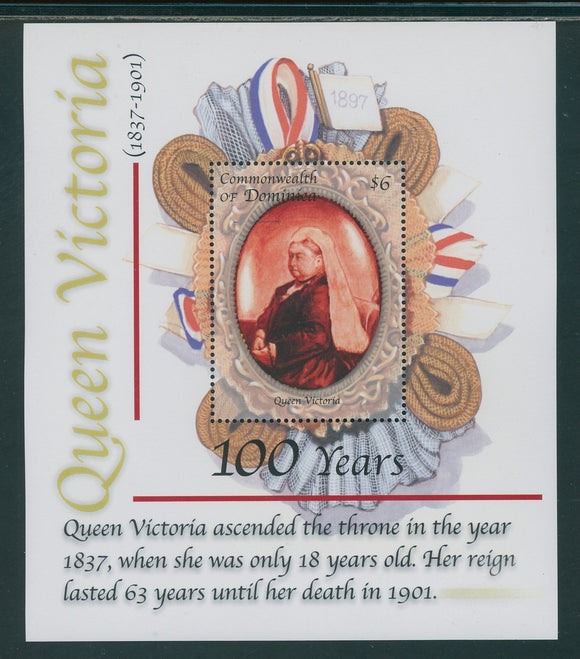 Dominica Scott #2294 MNH S/S Queen Victoria 100th Memorial ANN CV$5+