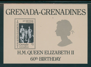 Grenada Grenadines Scott #752 MNH S/S Queen Elizabeth II 60th Birthday CV$3+