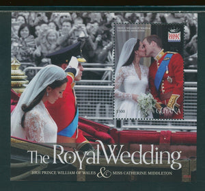 Guyana Scott #4080 MNH S/S Prince William/Ms Middleton Wedding CV$5+