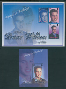 Scott #1414-1415 MNH SHEETS Pr William 21st Birthday CV$12+