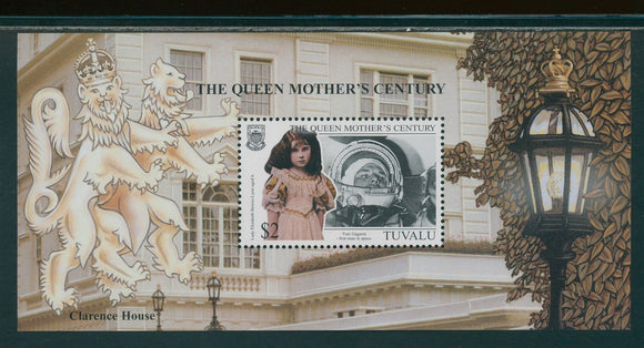 Tuvalu Scott #809 MNH S/S 1999 Queen Mother's Century CV$4+