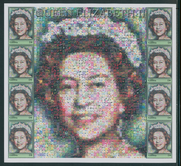Gambia Scott #2565 MNH SHEET Queen Elizabeth II Reign 50th ANN CV$9+