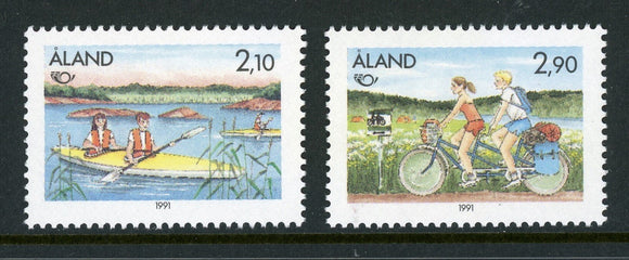 Aland Islands Scott #60-61 MNH Sports Issue CV$3+
