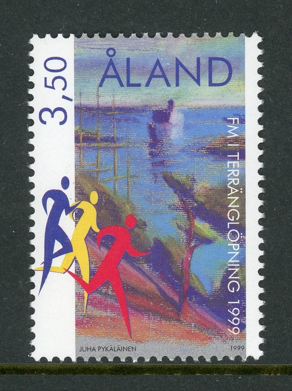 Aland Islands Scott #160 MNH Finnish Cross-Country Racing $$