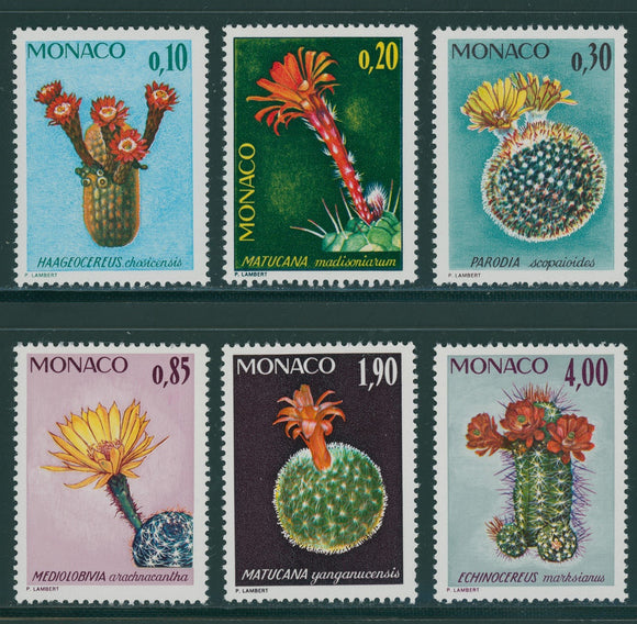 Monaco Scott #955-960 MNH Plants from Botanical Gardens FLORA CV$12+ ish-1