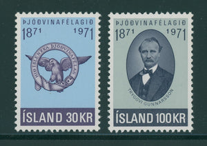 Iceland Scott #433-434 MNH Icelandic Patriotic Association CV$7+