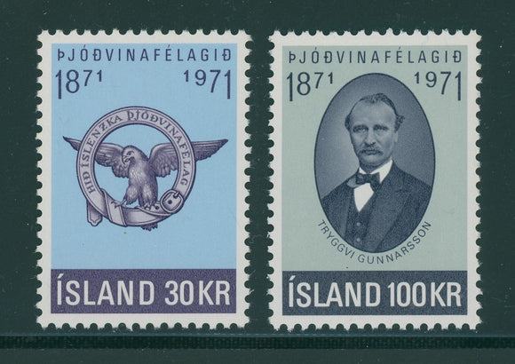 Iceland Scott #433-434 MNH Icelandic Patriotic Association CV$7+