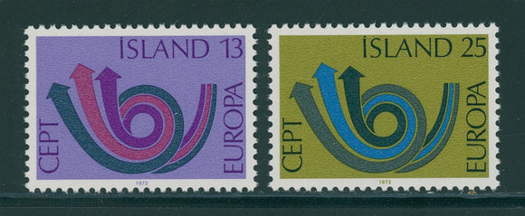 Iceland Scott #447-448 MNH Europa 1973 CV$6+