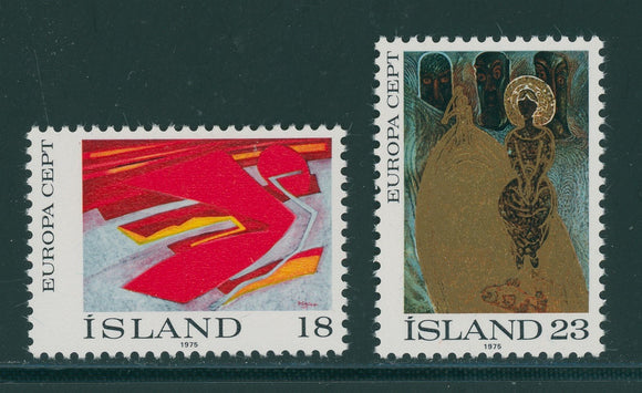 Iceland Scott #478-479 MNH Europa 1975 Art $$