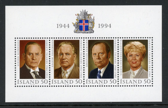 Iceland Scott #788 MNH S/S Republic of Iceland 50th ANN CV$7+
